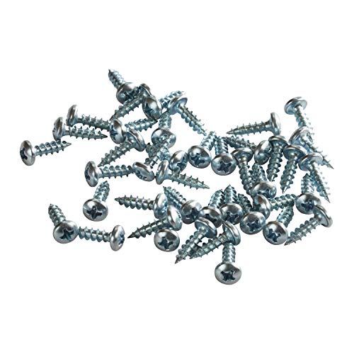 Rok Hardware #6 x 1 2  Standard Thread Phillips Pan Head Screws Zinc Plated, 100 Pack