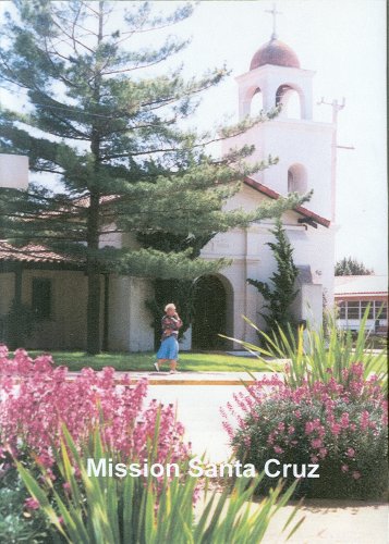 Mission Santa Cruz maqueta artesanal miniatura histórica de California