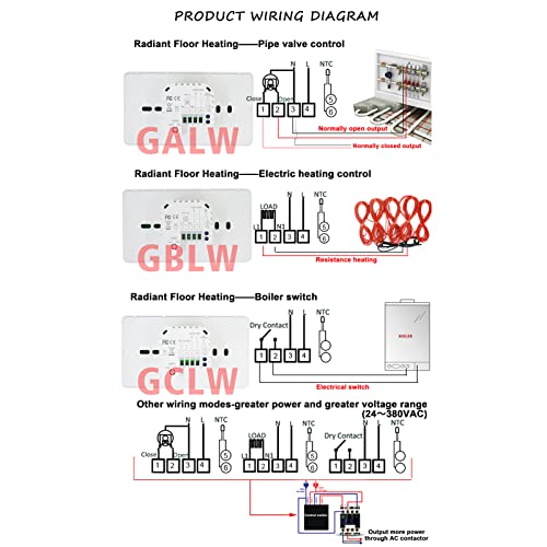 Thermostat Intelligent WiFi Programmable Commande Vocale Chaudière