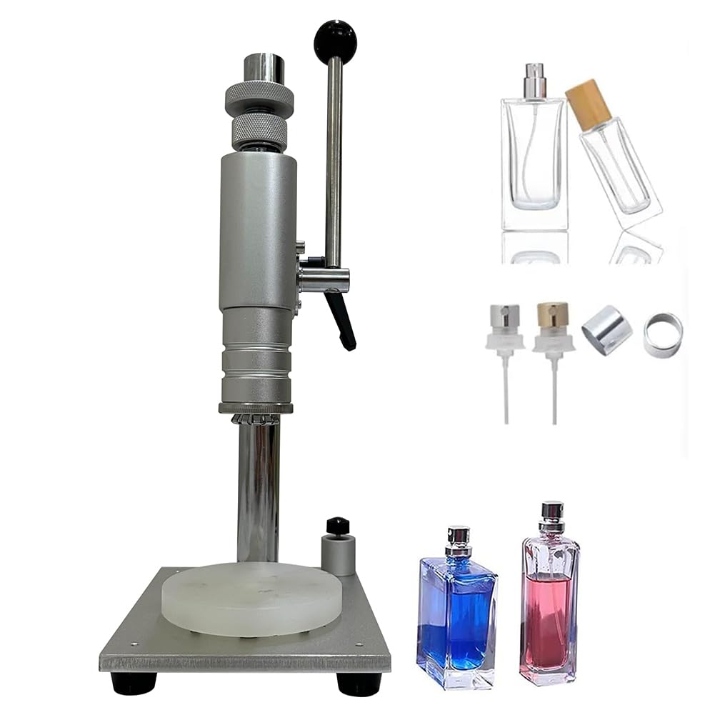 Machine capsulage manuelle de parfum sertisseuse de flacons 13 15 mm à hauteur réglable