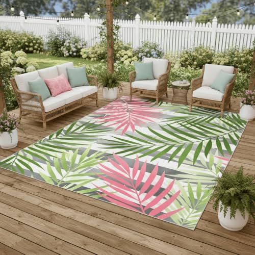 Tapete Decorativo Tropical 6x9 Impermeable Reversible miniatura 5