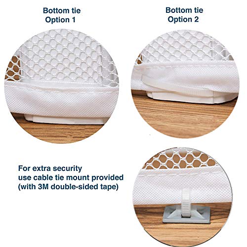 image for Gudui Indoor/Outdoor Baby Safety Stair Railing Net | Baby Proofing Sta