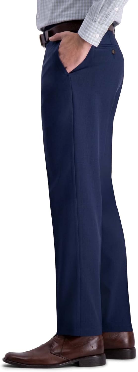Haggar Mens Premium Comfort Dress Pant-Straight Fit Flat Front (Regular and Big & Tall Sizes) - Image 3