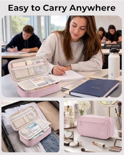 Image of WEMATE Pencil Case, Large Storage Organizer, Makeup Bag, Teacher Must - have, Big Pencil Pouch, Marker Case for College