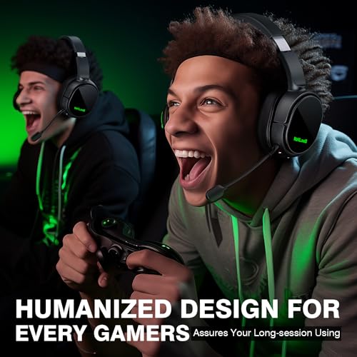 Image of WolfLawS Wireless Gaming Headset for Xbox Series X|S, Xbox One, PS5, PC, Gaming Headphones with Bluetooth, Noise Canceling Mic