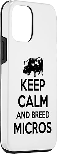 Miniatura 3 de iPhone 12 mini Keep Calm And Breed - Farmer Breeder Pig Micro Case