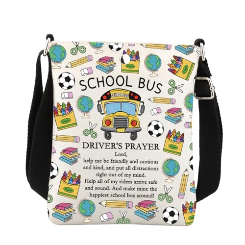 Bus Crossbody Bag Bus Driver Gifts Bus Driver Prayer Gifts Bus Driver Appreciation Gift Bus Sling Bag Crossbody Purse