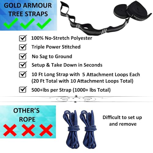Gold-Armour-Camping-Hammock-Portable-Hammock-Single-Hammock-Camping-Accessories-Gear-for-Outdoor-Indoor-Adult-Kids-USA-Based-Brand-Black-Grey