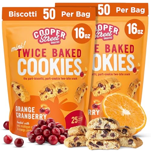 Image of Cooper Street Orange Cranberry Mini Biscotti Cookies, 1 lb, 2ct