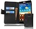 Produktbild Cadorabo Hülle für Samsung Galaxy Note 1 in KAVIAR SCHWARZ  Handyhülle aus glattem Kunstleder mit Standfunktion und Kartenfach  Case Cover Schutzhülle Etui Tasche Book Klapp Style
