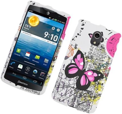 Pantech Case Computer Pink Butterfly Hard Cover Case for Pantech Discover P9090 : Amazon.ca ...
