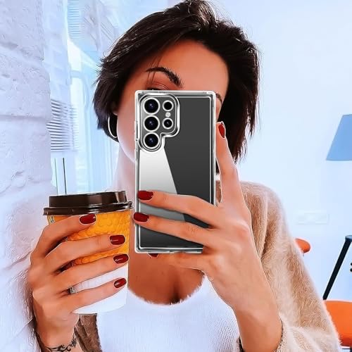 Image of DIZORO for Samsung Galaxy S25 Ultra 5g Case Clear,[30X Anti-Yellowing] Galaxy S25 Ultra Phone Case with Hard Back & Soft Edge,[15FT Mil-Grade Protection] Shockproof Case for Galaxy S25 Ultra
