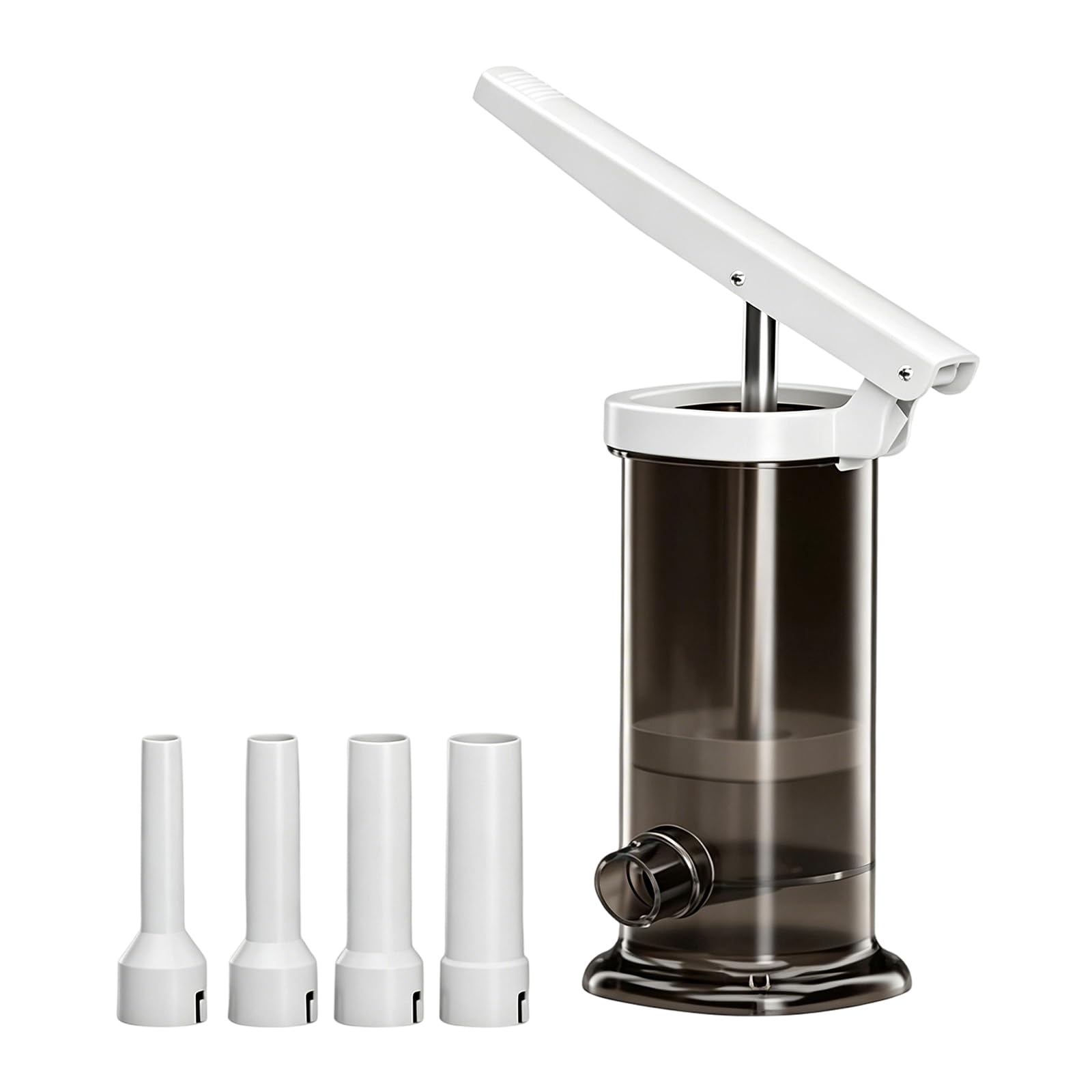 Oxxggkao Efficiency Manual Sausage Stuffer 4 Different Nozzles Included for Cooking Enthusiasts and Backyard Barbecues Sausage Maker