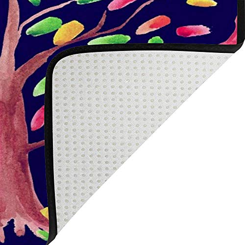 Grand tapis de sol antidérapant de salon lavable intérieur doux