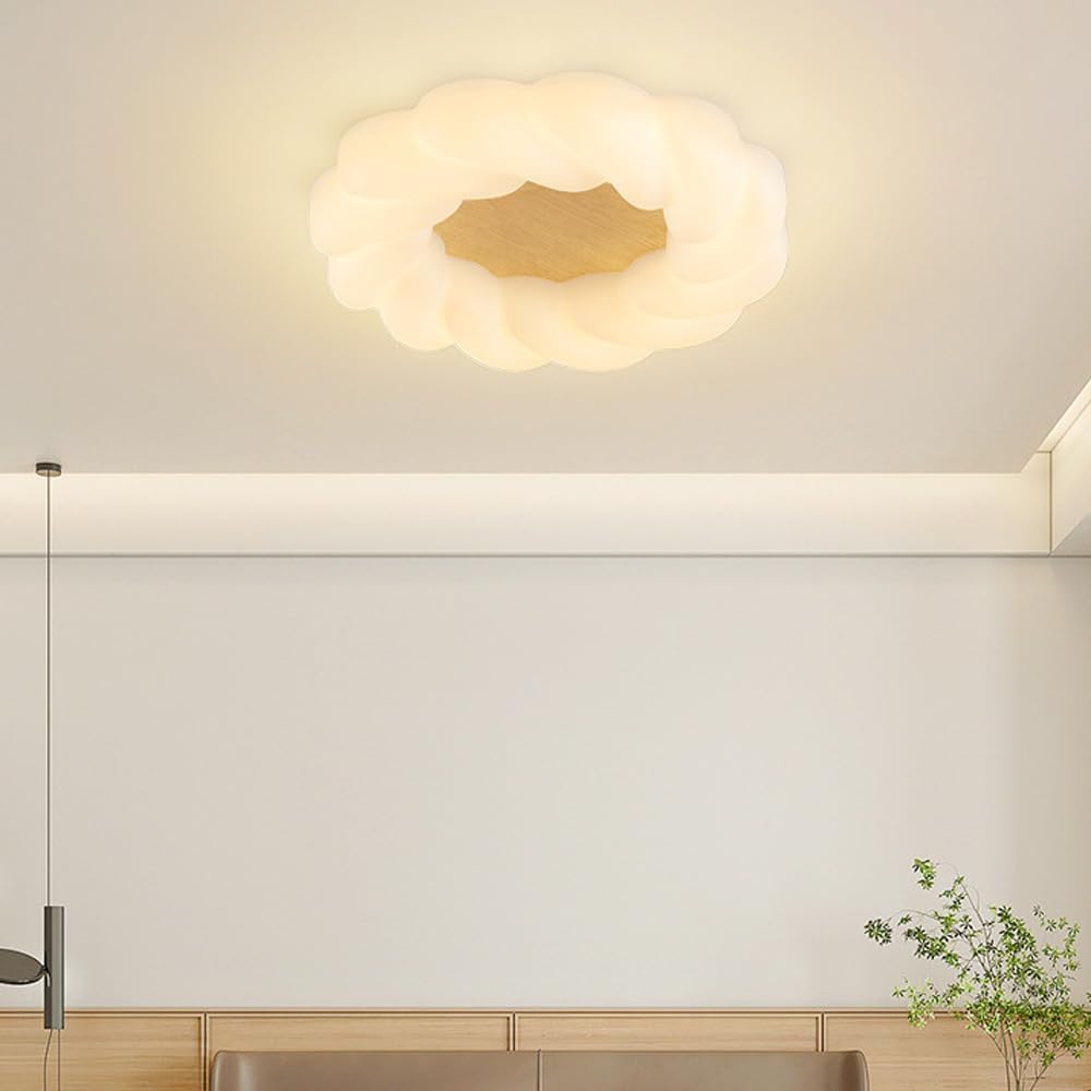 Modern Round Acrylic Ceiling Lamp, Three Color Light Close to Ceiling Lighting, 36W LED Flush Mount Ceiling Light Fixtures, for Hallway Balcony Corridor Stair Aisle Kitchen