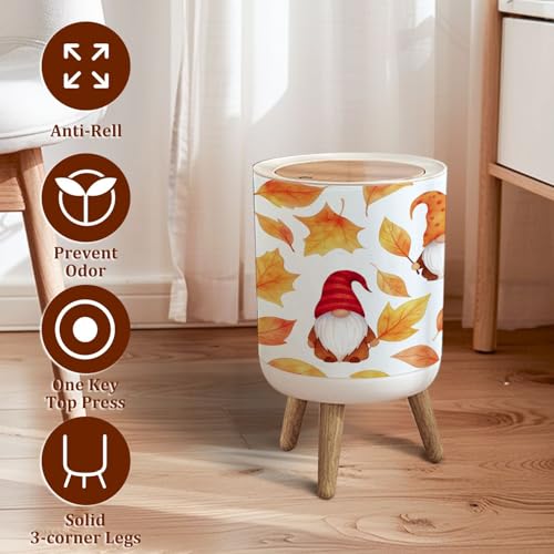 Caneca de Basura Pequeña con Tapa Decorativa miniatura 2