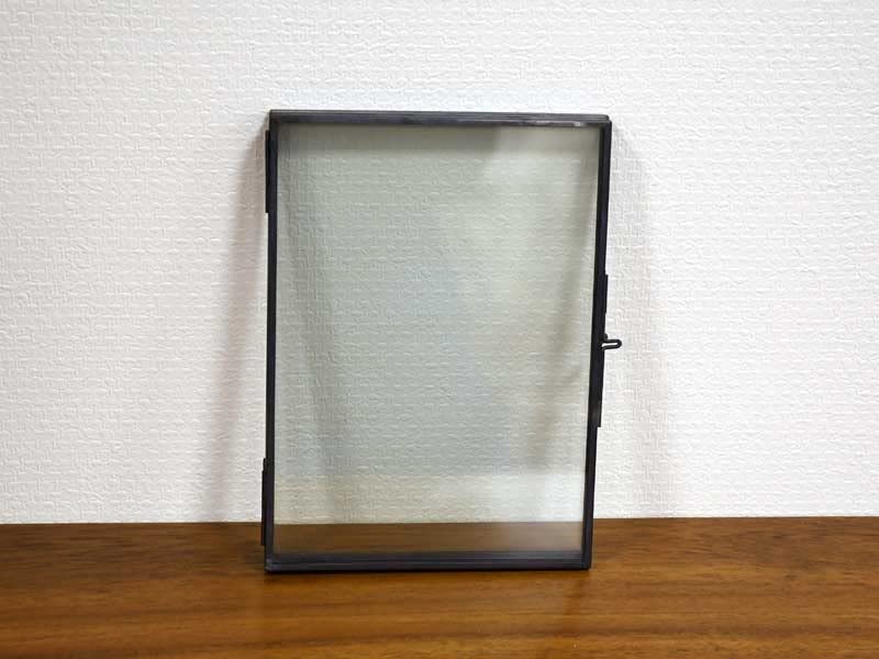 Amazon.co.jp: アイアン フォトフレーム スタンド ダブル ブラック 黒