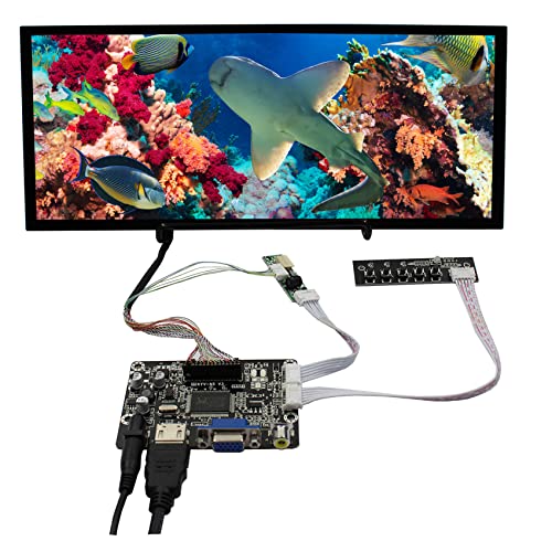 VSDISPLAY 12.3インチ 1920X720 LCDスクリーン HSD123KPW2-D10 HD MI VGA AV LCD コントローラーボード KYV-N5 V3付き