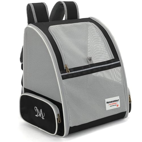 Montana West Cat Carrier Backpack for Small Medium Dog & Puppies with Breathable Mesh for Hiking Camping Backpack Travel Bag