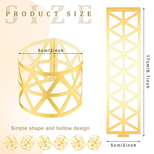100 Pcs Disposable Napkin Rings Set Bulk, Gold Silver Rhinestone And Paper Diy Napkin Rings For Christmas, Thanksgiving, Wedding Receptions, Holiday Parties, Family Gatherings (Triangle) #TOP1