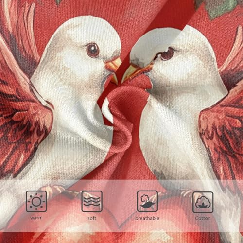 Animal Toddler Underwear Custom 2t Cotton Panties for Girl Lovebirds Wings Heart Red Briefs Girls Undies3