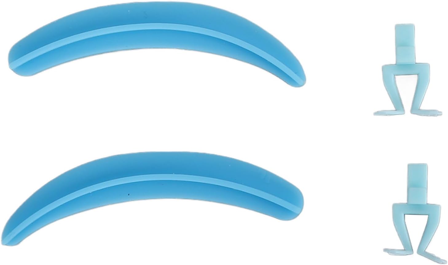 Reusable Eyelash Separator Tool with Silicone Base and Legs, Essential Lash Extension Accessory for Beauty Salon (Blue)