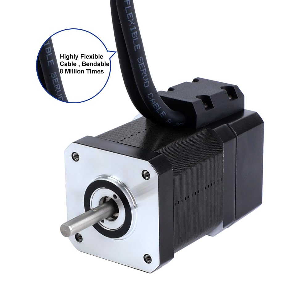 STEPPERONLINE Closed Loop Stepper Motor 1 Axis CNC KIT 52Ncm/73.64oz.in Nema 17 Motor & 0-3.0A 24-48VDC Closed Loop Stepper Driver CL42T V4.1