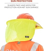 Vista 2 de Ergodyne Ala de sombrero duro con sombra