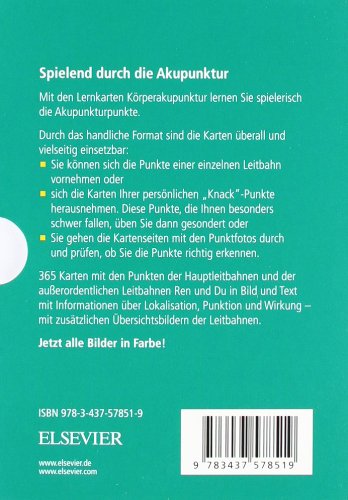 Lernkarten Körperakupunktur: Spielend durch die Akupunktur