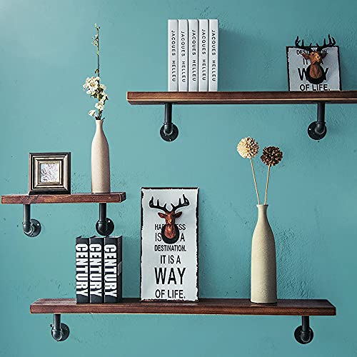 Janyang LGJ01 Industrial Pipe Shelf Brackets For 8 10 12 14 Inches Board, Iron L Pipe Floating Shelf Bracket Heavy Duty Metal Shelving Brackets thumb #3
