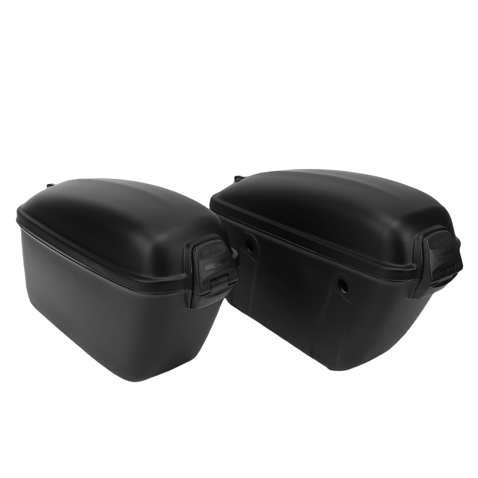 Bolsas Duras para SILLÍN de Motocicleta de 22L, Almacenamiento Bloqueable de Plástico ABS para con Soportes de Montaje, Llaves, Resistente a la Intemperie y a Prueba de Arañazos