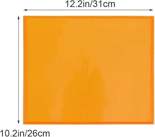 Miniatura 2 de Tapete de alimentación de alimentos para perros y gatos, tapete de silicona impermeable para cuenco de mascotas, tapete antideslizante con borde