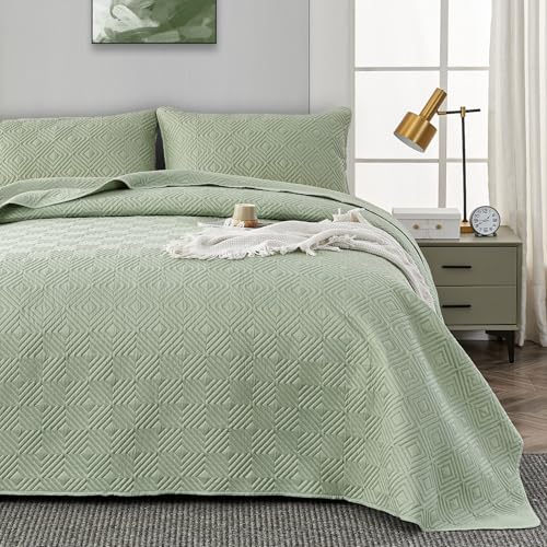 Qucover Colcha Verano Verde Cama 150 Juego