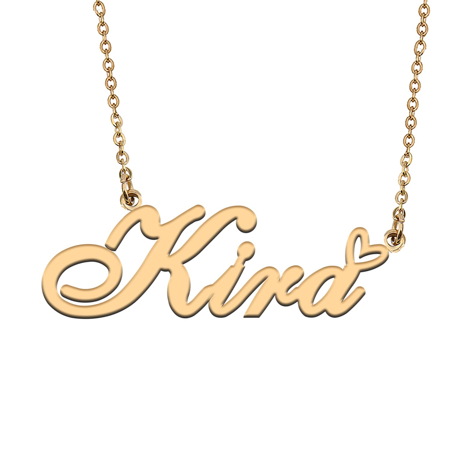 HUAN XUN Custom Personalized Name Necklace for Women Stainless Steel Love Heart Initial Pendant Jewelry Gift for Mother Day Birthday Christmas