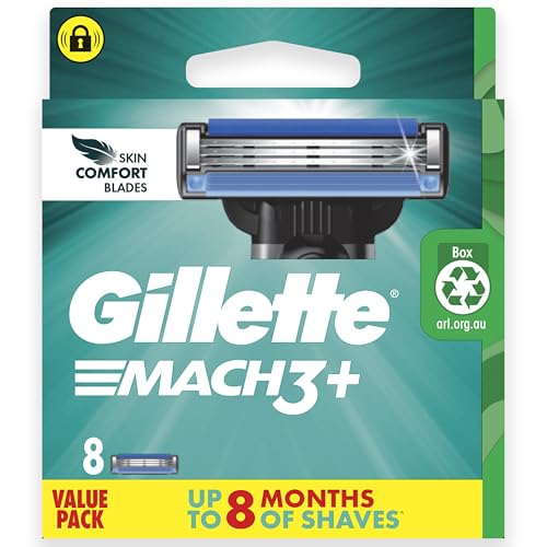 Gillette Mach3+ Replacement Cartridges 8 count