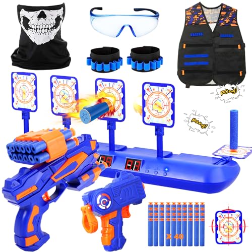 Shooting Target Set for Nerf Guns with Vest, Mask & Darts