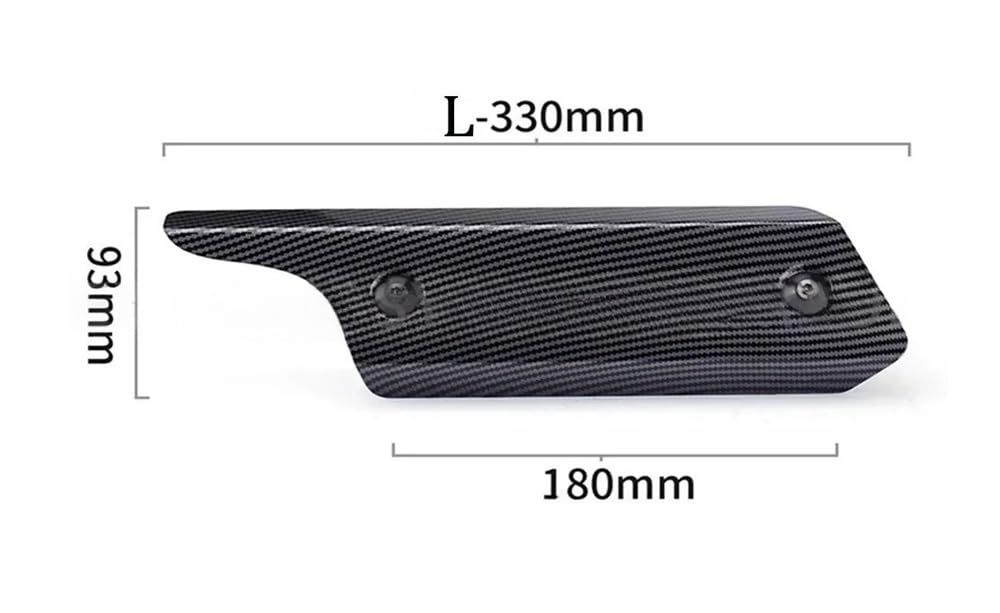 Escudo térmico Motocicleta Accesorios para Motocicletas, Envoltura para Tubo De Escape, Accesorio Térmico, Cubierta Protectora, Protector para Piezas Carcasa Silenciador para 330-220mm