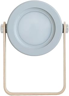 Lampara de mesita de noche Dormitorio de luz de noche de linterna retráctil USB Lectura de protección de ojos ligera LED Lámpara de mesa táctil plegable Lampara de noche ( Body Color : GREY )