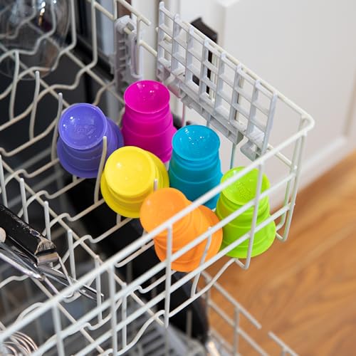 Image of Fat Brain Toys Suction Kupz - Creative Tactile Learning Sensory Toys for Babies & Toddlers, Cups