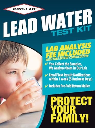 Image of ProLab Lead in Water Test Kit - Lab Fee Included! Emailed Results Within 1 Week Includes Return Mailer, 1.8 Ounce