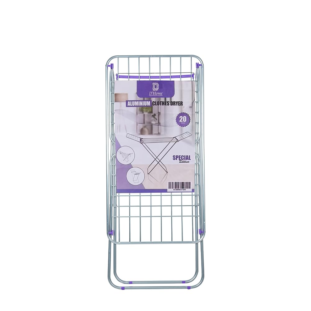 D'Home 20Mtr Large Folding Clothes Dryer Drying Space Laundry Washing Durable Aluminum Drying Rack Multifunctional Air Dryer Ideal For Indoor And Outdoor LT-10011-33