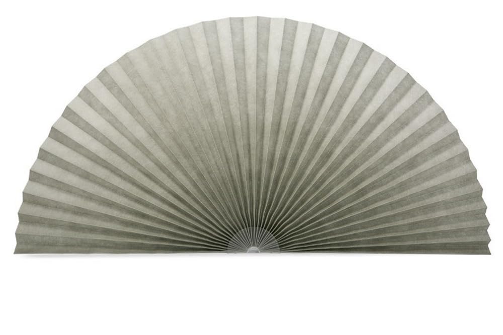 Arch Window Shade Light Filtering Pleated Shade Half Circle Self Adhesive Fabric Blinds Room Darkening Shades Stick on Easy Install Blinds Semi Circle Window Cover (1, Gray, 72