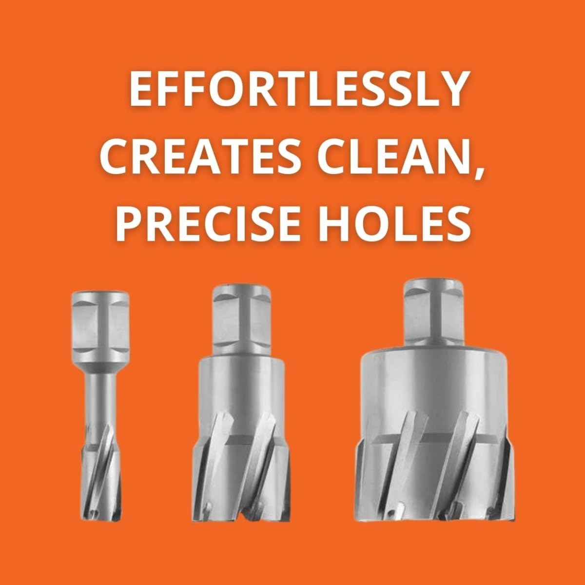 Jancy Slugger Carbide Annular Cutter with Enhanced Cutting Geometry for Precision Drilling - High-Durability Steel, 3" Cutting Depth, 1-1/2" Bore Diameter, 3/4" Straight Shank - 63127626110