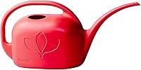 Root & Vessel 1 Gallon Red Indoor Watering Can - Shatterproof Plastic, Ergonomic Handle, Made in USA