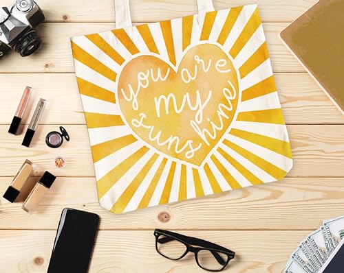 Bolsa tote de lona inspiradora para mujer miniatura 4