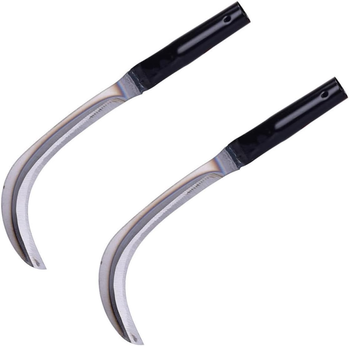 Reaping Hook Sharp Manganese Steel 2pcs for Gardening and Agriculture