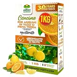 Albagarden - Concime Per Agrumi Naturale 1 KG - Fertilizzante Granulare a Lenta Cessione - Piante in Vaso e in Terra - Limoni, Arance, Mandarini, Cedri - Abbondante Produzione di Frutti