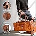 Berliner Bags Vintage Genuine Leather Duffle Bag New York XL for Travel or the Gym, Weekender, Travel Bag, Overnight Bag for Men and Women - Brown