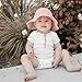 Konssy 2 Pack Muslin Baby Sun Hat UPF 50+ Sun Protection Baby Bucket Hat Summer Beach Hats with Wide Brim for Boys & Girls
