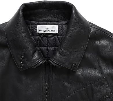 Amazon | [ストーンアイランド] マット グレインレザージャケット